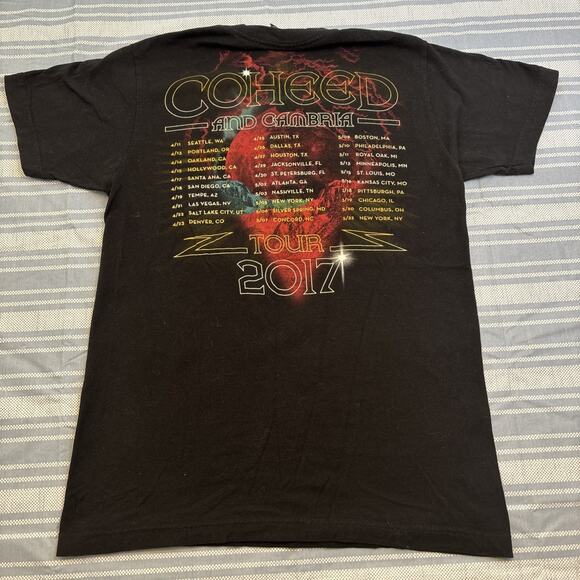 Unbranded Other - Coheed and Cambria 2017 Tour Concert Black Short Sleeve Tee Shirt Small Cotton